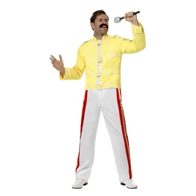 Smiffys Queen Freddie Mercury Costume - Freddie Mercury - Medium - fancy dress costume queen fre