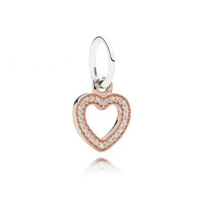 Pandora 14ct Rose Gold Symbol of Love Pendant Charm 791357CZ