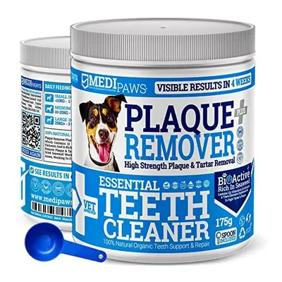 MediPaws? Plaque Off Remover Dogs 175g For Dog Teeth & Bad Breath | Just Add To Dog Food - No Ne