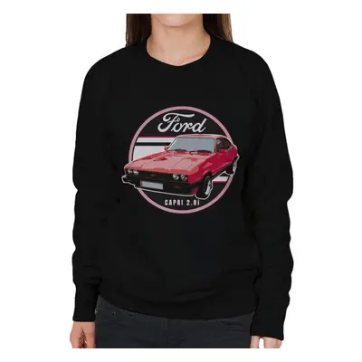 (L, Black) Ford Capri Red 8I Women's Sweatshirt