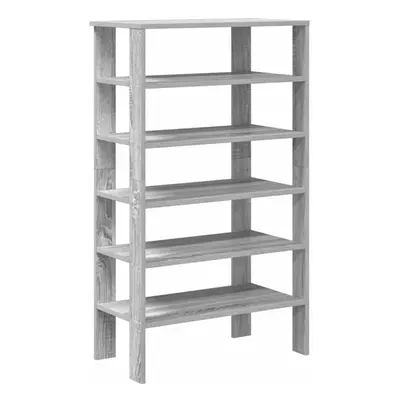 (grey sonoma, cm) vidaXL Shoe Rack Old Wood 61x32x105 cm Engineered Wood shoe storage shoe shelf