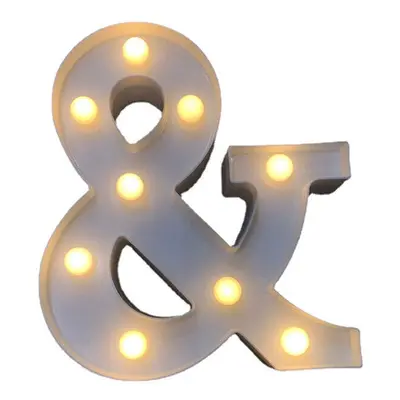 (&) LED English Letter And Symbol Pattern Night Light Home Room Proposal Decor Creative Modeling