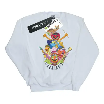 (3XL, White) Disney Mens The Muppets Dr Teeth And The Electric Mayhem Sweatshirt