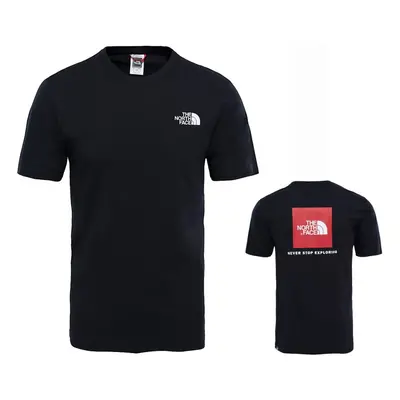 (L) The North Face T92TX2JK3 Red Box T-Shirt Black