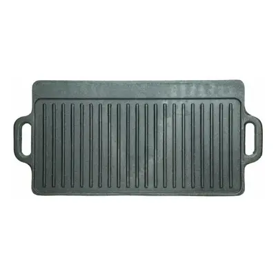 KitchenCraft Deluxe Cast Iron Griddle 45cm x 23cm