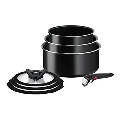 Tefal Ingenio Easy ON Try-Me Pan Set, Pieces, Stackable, Removable Handle, Space Saving, Non-Sti