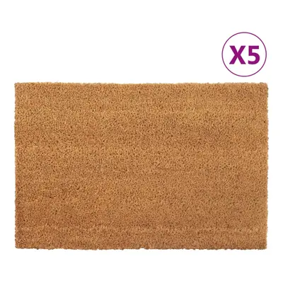 vidaXL Door Mats Floor Mat Outdoor Entrance Doormat pcs Natural Tufted Coir