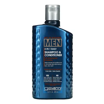 Giovanni, Art Of Giovanni, Men 2-In-1 Daily Shampoo & Conditioner with Ginseng and Eucalyptus, 1