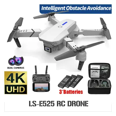 4K RC Drone Pro WIFI FPV Camera Batteries Foldable Selfie Quadcopter