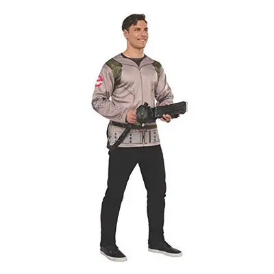 Rubie's Official Men's Ghostbusters Costume Shirt with Inflatable Proton Wand Design - Standard 