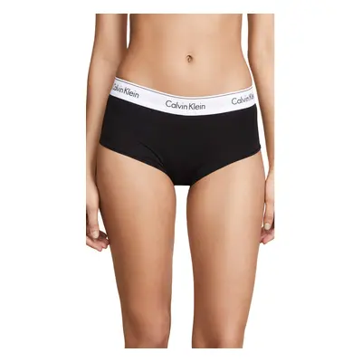 Calvin Klein Women's Modern Cotton Boyshort Panty Black X-Small