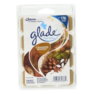 Glade Wax Melts Air Freshener Refill Cashmere Woods 0.4.26 Ounce One Pack of Count