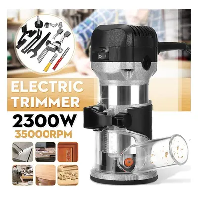 2300w 40000rpm Electric Trimmer Handheld Wood Trimmer Woodworking Engraving Slotting Palm Router