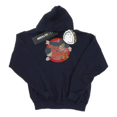 (5-6 Years, Navy Blue) Tom And Jerry Girls Classic Catch Hoodie