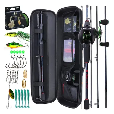 (1.98m&Left handle) Fishing Rods And Reel Combos 1.98m-2.4m With 12+1bb Fishing Reels Full Fishi