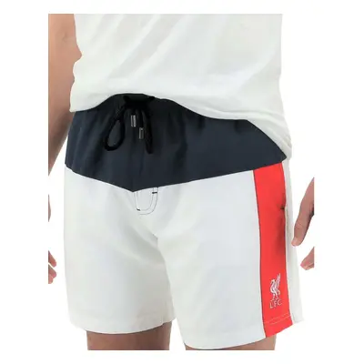 (XL) Liverpool FC Mens Board Shorts Summer YNWA Liverbird LFC - White Logo