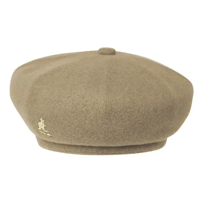 (L) Kangol Mens Classic Wool Jax Beret Hat High Fashion - Tan