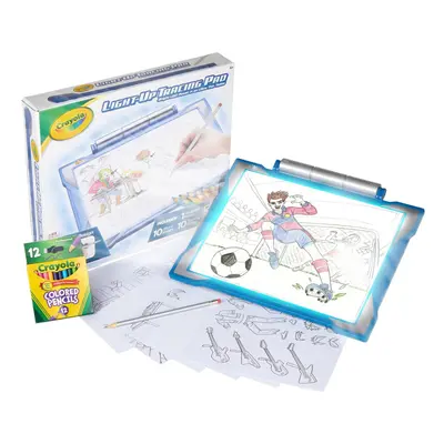 Crayola Light Up Tracing Pad Blue Tracing Light Box for Kids Drawing Pad Classroom Toy for Kids 