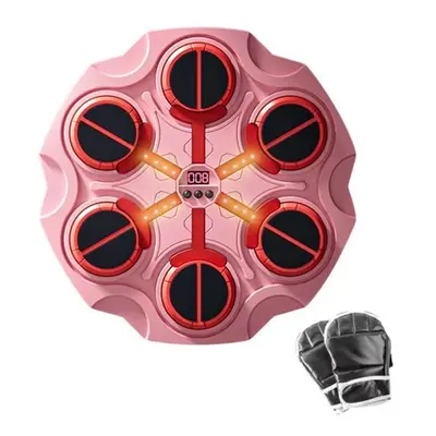 Smart Musical Boxing Machine-3 Modes-Bluetooth Wall Boxing Target-PINK