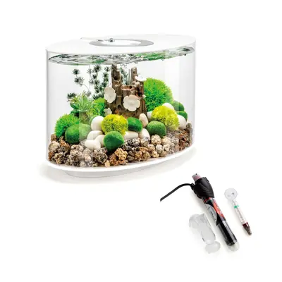 biOrb Loop 15L White Aquarium With MCR Led Lighting and Heater Pack