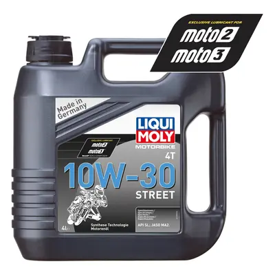 (4 Liters) Liqui Moly Stroke Semi Synthetic Street 10W-30 Oil