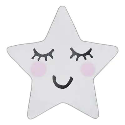 Kids Rug Star Print x cm White SIRIUS