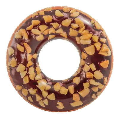 Intex Inflatable Swim Donut Ring Tube Float - Nutty Chocolate, inch