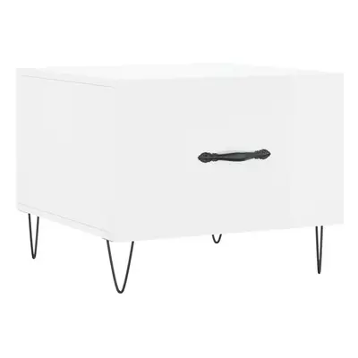 (high gloss white) vidaXL Coffee Table Side Table Sofa Couch Tea Table White Engineered Wood