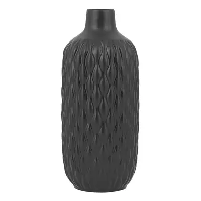 Decorative Vase EMAR Stoneware cm Black