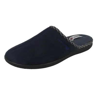 (UK 9, Navy (Blue)) Mens Padders Memory Foam Casual Slippers Luke - G Fit