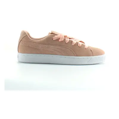 (4.5 (Adults')) Puma Suede Crush Peach Leather Womens Lace Up Trainers 02