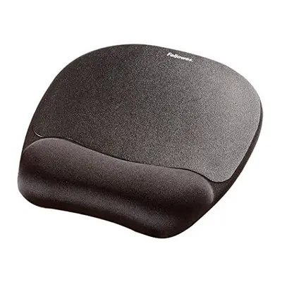 Fellowes Memory Foam Mouse Mat with Wrist Support - Ergonomic Mouse Pad for Computer Laptop - Bl