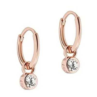 Ted Baker Sinalaa Crystal Huggie Earring (Rose Gold Tone/Crystal)