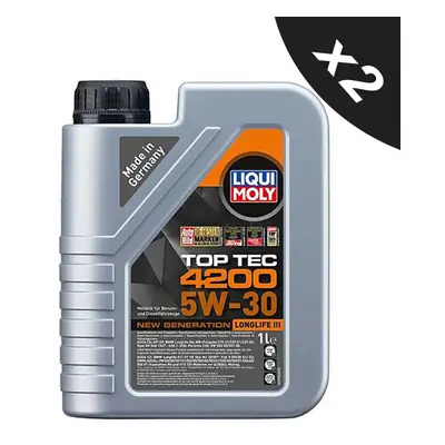 Liqui Moly 5W30 Fully Synthetic Engine Oil Top Tec / Longlife 2x1L