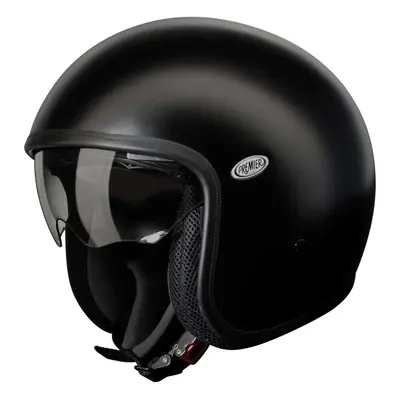 (XS) Premier Vintage U9 BM Open Face Helmet Matt Black