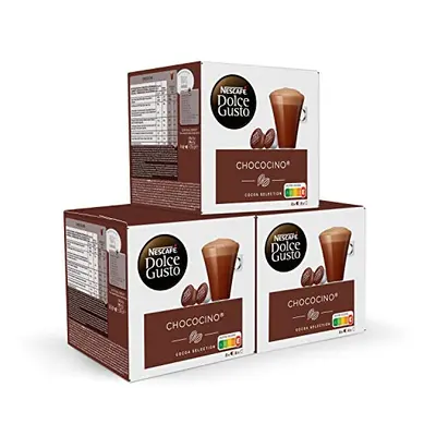 NESCAFE Dolce Gusto Chococino - total of Hot Chocolate Pods - Choco Drink made with cocoa beans 