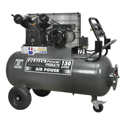 Sealey Premier 150L Belt Drive Air Compressor with Front Control Panel 3hp SAC3153B