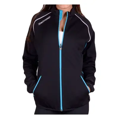 (X0) Babolat Womens Softshell Match Core Jacket Essential Tennis Sport - Black/Cyan