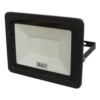 Sealey Extra-Slim Floodlight with Wall Bracket 100W SMD LED LED115