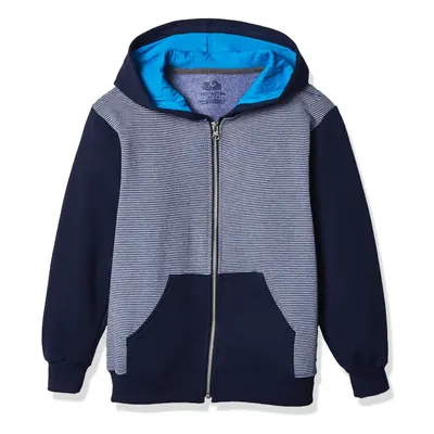 Fruit of the Loom Boys' Fleece Full Zip Hoodie Sweatshirt Pacific Blu