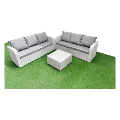 Fimous Outdoor Garden Furniture Sets Seater Wicker Rattan Furniture Sofa Sets with high Back Lou