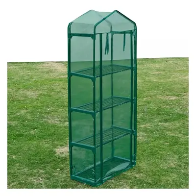 vidaXL Greenhouse with Shelves Garden Shade Plant House Storage Polytunnel