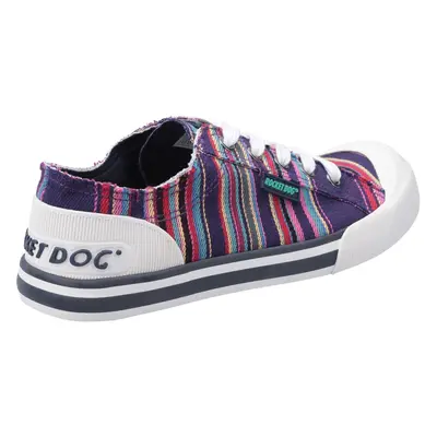 (Purple, (Adults')) Rocket Dog Jazzin Cotton Women's Purple Multi Trainers