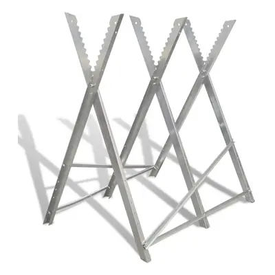 Foldable Galvanized Saw Horse for Woodworking