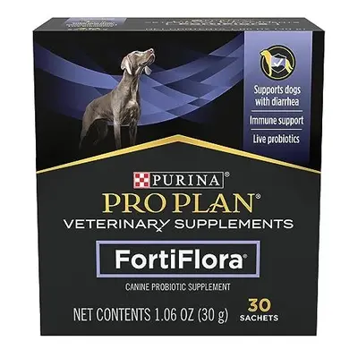 PURINA Pro Plan Veterinary Diets Probiotics Dog Supplement, Fortiflora Canine Nutritional Supple