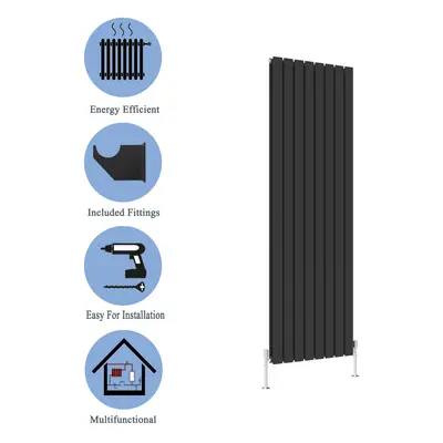 (Black, 1600*544mm?double?) Flat Panel Column Radiator