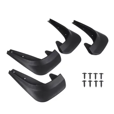 4PCS Mud Flaps Splash Guards Mudguards Bendable Fender Universal for Cars