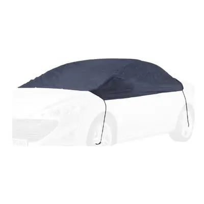 Cartrend Half car cover "New Generation" weatherproof size polyester blue for VW Polo and simila