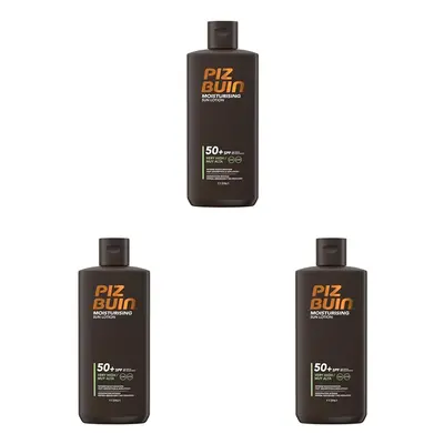 Piz Buin Moisturising Sun Lotion SPF50+, 200ml (Packaging May Vary) (Pack of 3)