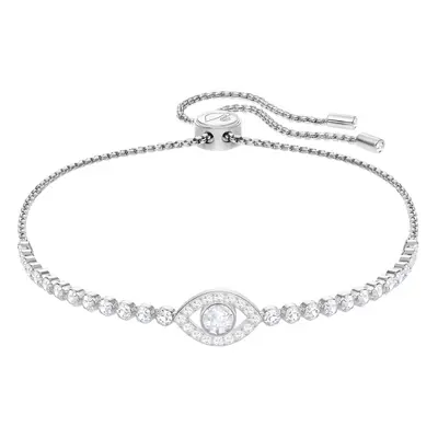 Swarovski Rhodium Plated Evil Eye Bracelet